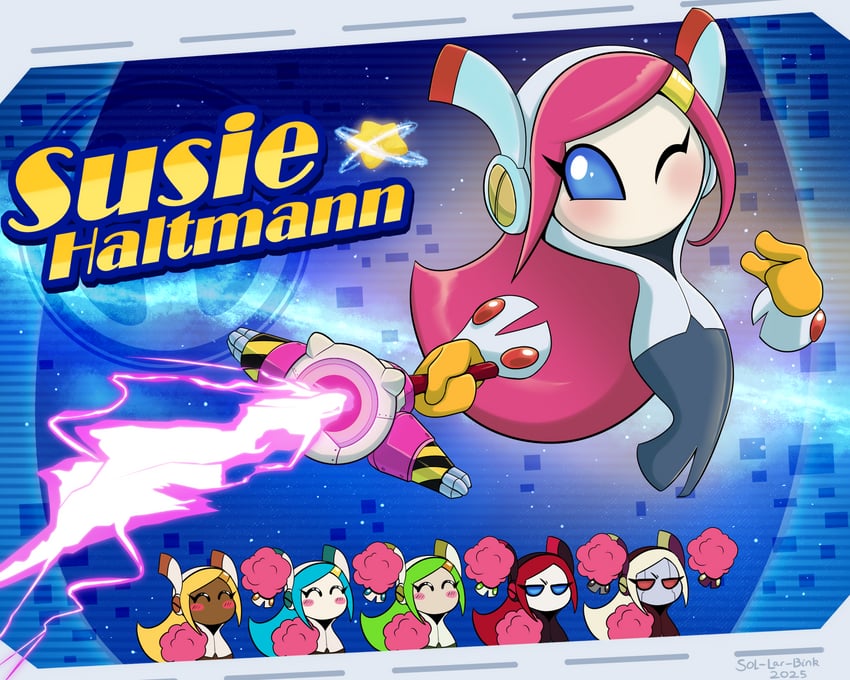 susie, parallel susie, and president parallel susie (kirby and 3 more) drawn by sol-lar-bink
