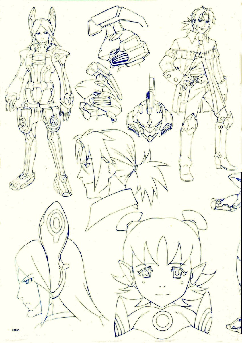 phantasy star and 2 more drawn by akikazu_mizuno