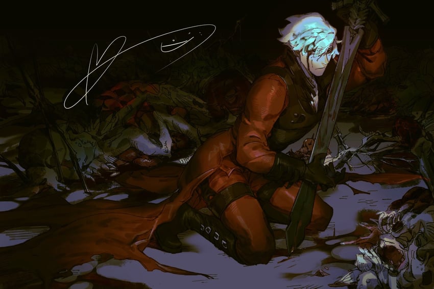 dante (devil may cry and 1 more) drawn by weitong_zhanshi
