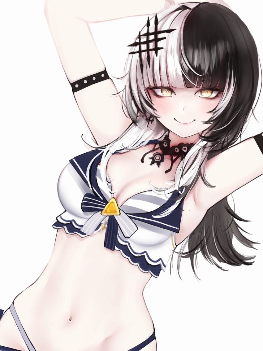 shiori novella (hololive and 1 more) drawn by nanashi_(nlo)