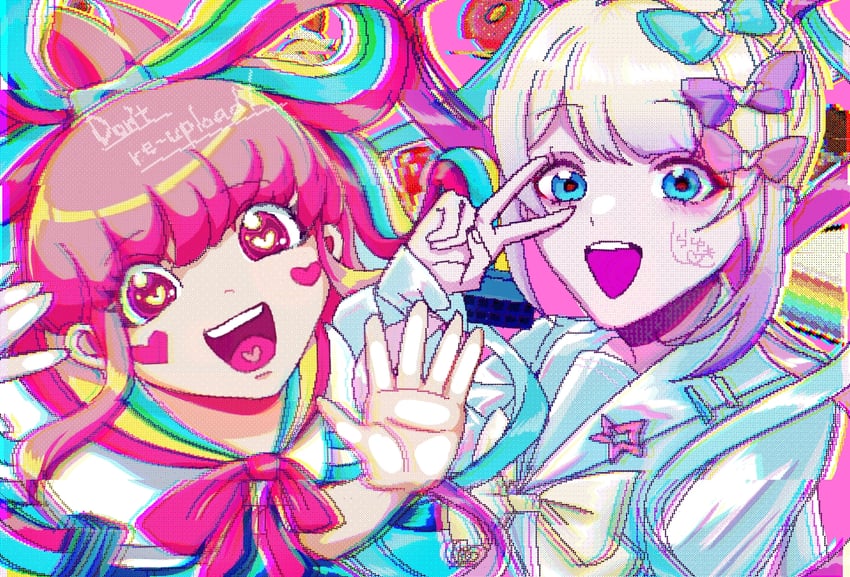 chouzetsusaikawa tenshi-chan and giffany (needy girl overdose and 1 more) drawn by shirayuki_(jmisqlohdensdtb)