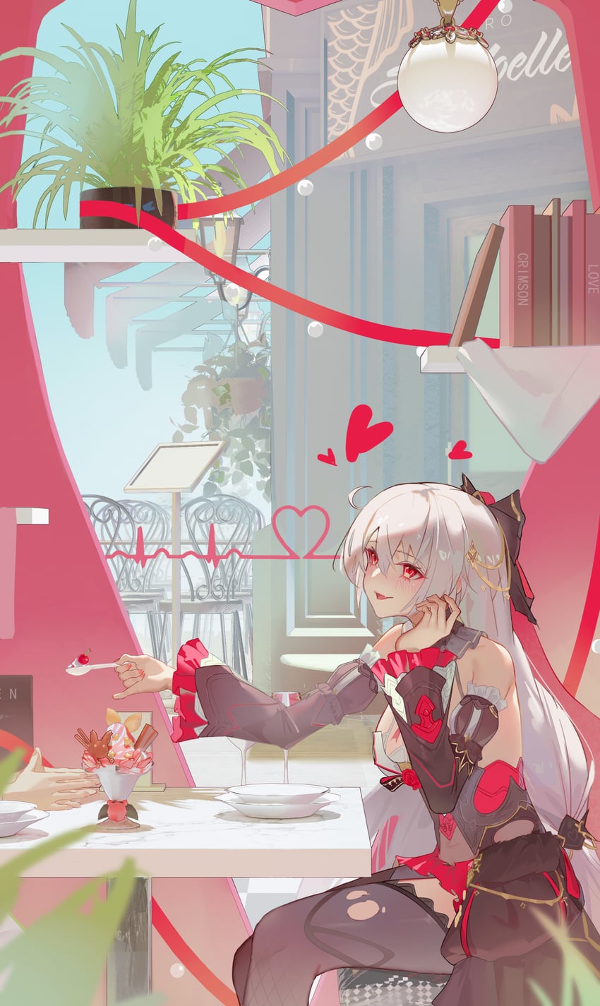 theresa apocalypse and captain (honkai and 1 more) drawn by comet-c