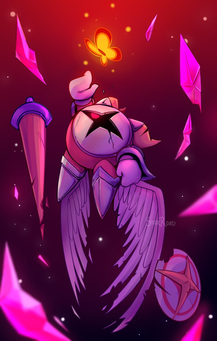 morpho knight and galacta knight (kirby and 1 more) drawn by starroad