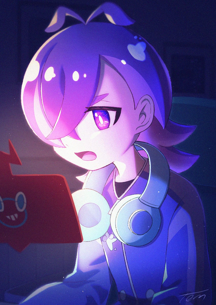 rotom, rotom phone, and dot (pokemon and 1 more) drawn by omotemuki
