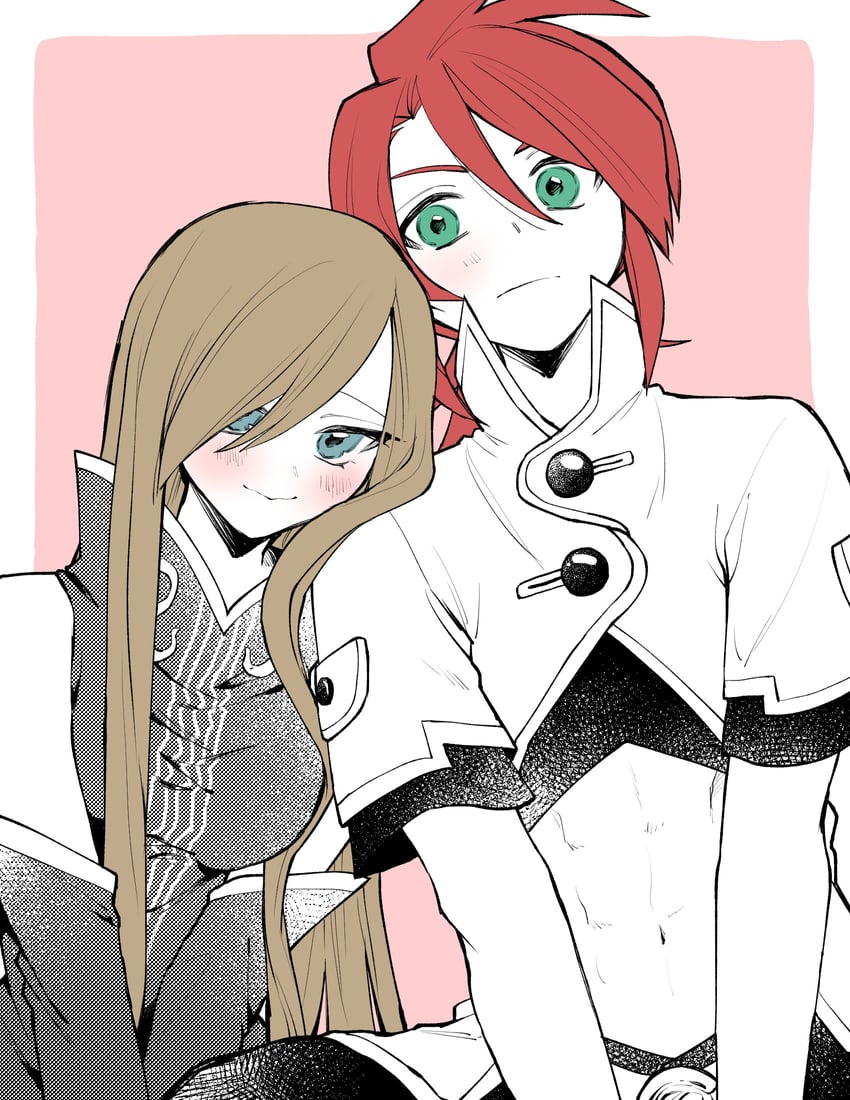 tear grants and luke fon fabre (tales of and 1 more) drawn by igarashi_(morimorienoki)