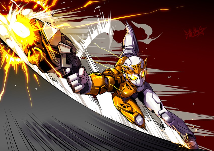 kamen rider valkyrie (kamen rider and 1 more) drawn by ryuusei_(mark_ii)