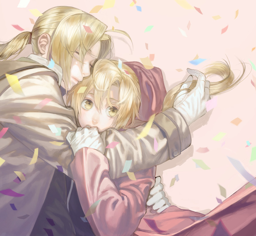 edward elric and alphonse elric (fullmetal alchemist) drawn by naoko_(naonocoto)