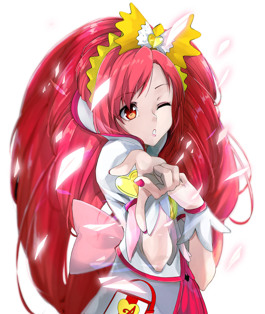 madoka aguri and cure ace (precure and 1 more) drawn by yuki_(nanao_yuki)