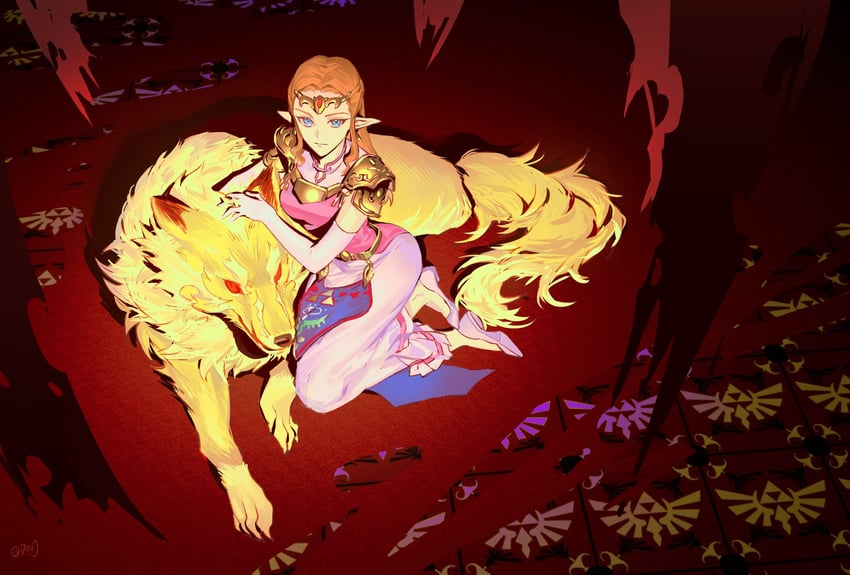 princess zelda and hero's shade (the legend of zelda and 2 more) drawn by duoj_ji