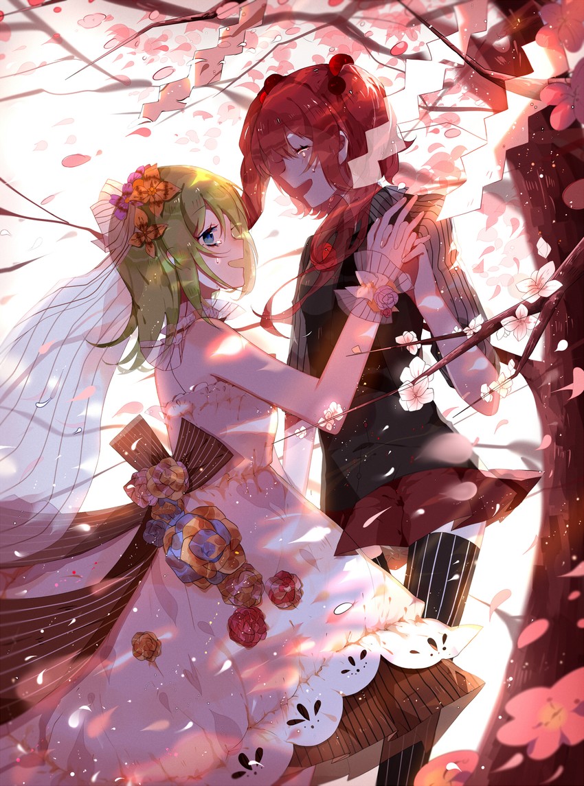 shiki eiki and onozuka komachi (touhou) drawn by transparent_(randomhs)