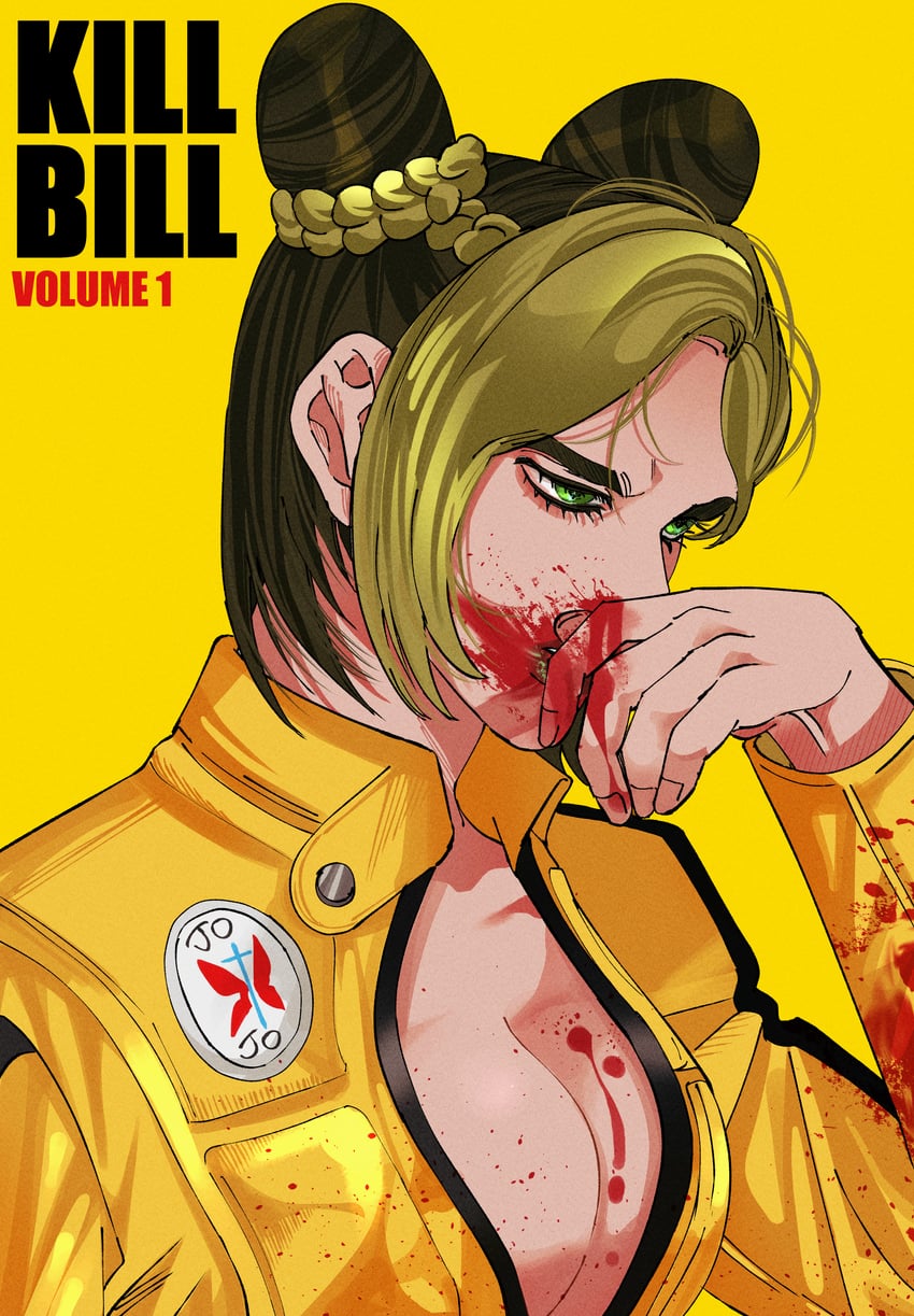 kujo jolyne and beatrix kiddo (jojo no kimyou na bouken and 2 more) drawn by danggo99