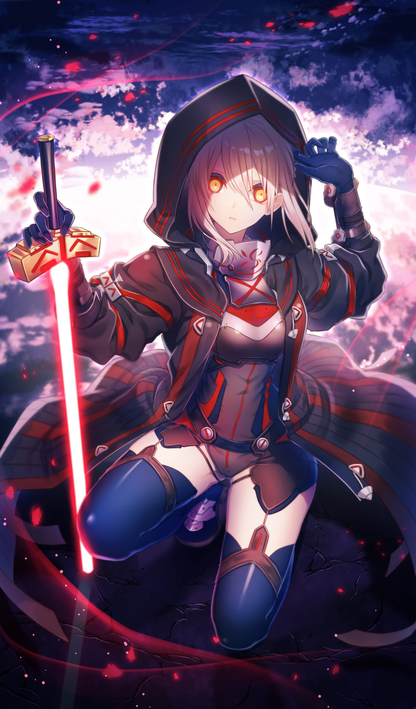 artoria pendragon and mysterious heroine x alter (fate and 1 more) drawn by haizome_senri