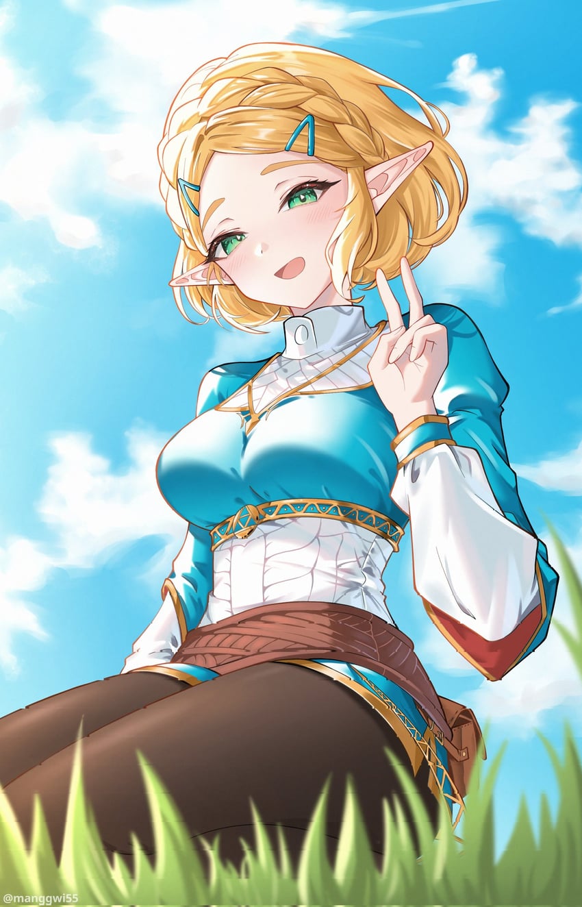 princess zelda (the legend of zelda and 1 more) drawn by manggwi55