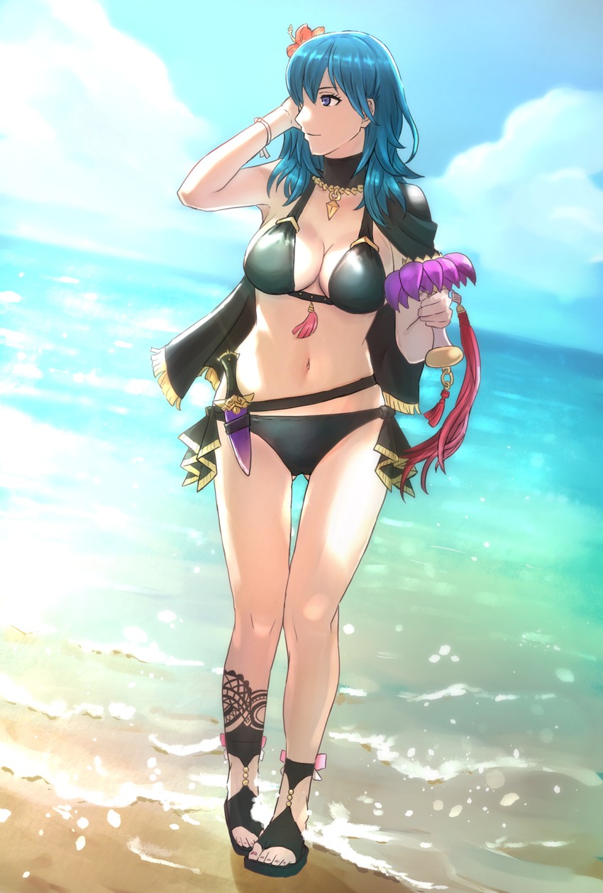 female byleth (fire emblem and 2 more) drawn by asukan