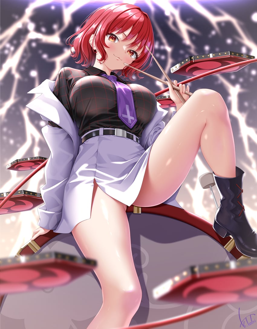 horikawa raiko (touhou and 1 more) drawn by kogarashi_tobi