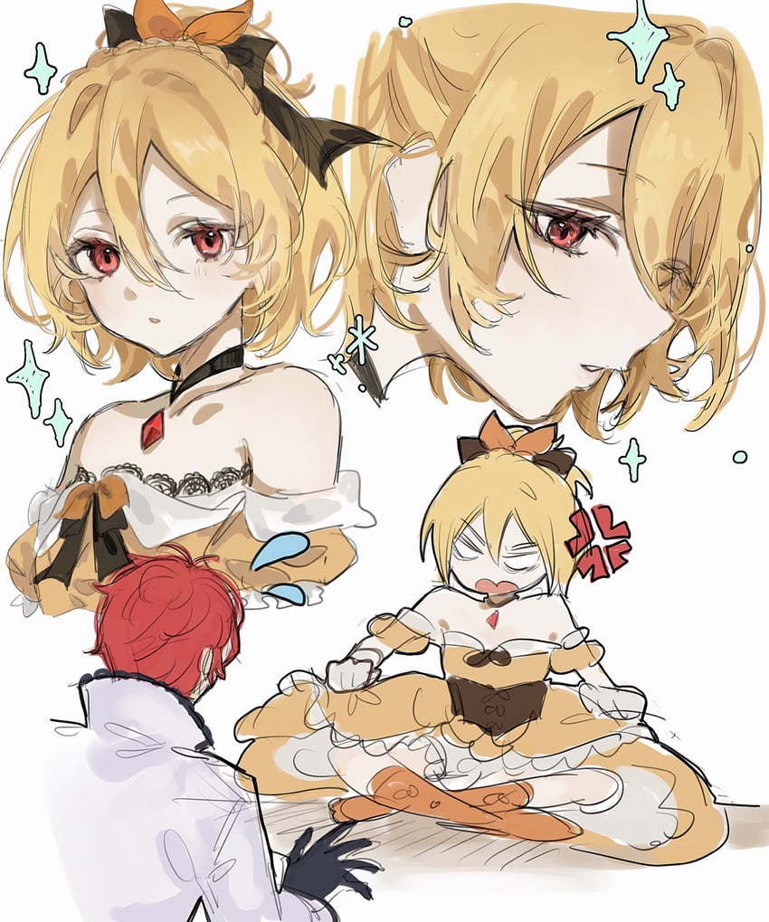felt and reinhard van astrea (re:zero kara hajimeru isekai seikatsu) drawn by kahun_0722