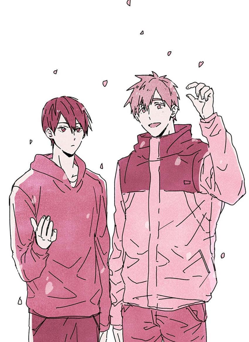 tachibana makoto and nanase haruka (free!) drawn by cha_haso