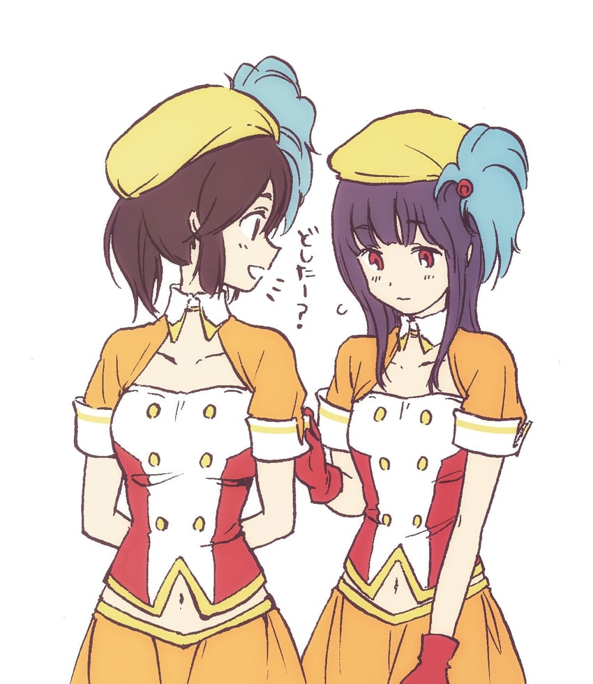 yoroizuka mizore and kasaki nozomi (hibike! euphonium and 1 more) drawn by 1kudamo1