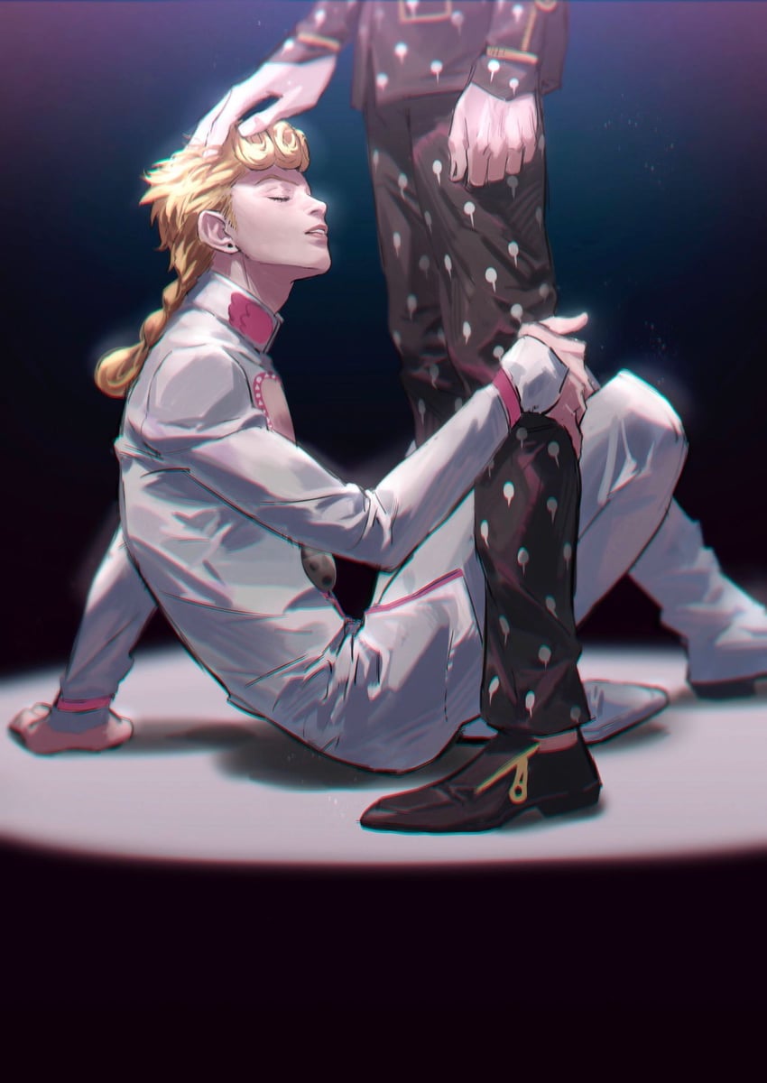 giorno giovanna and bruno bucciarati (jojo no kimyou na bouken and 1 more) drawn by zongzongcai