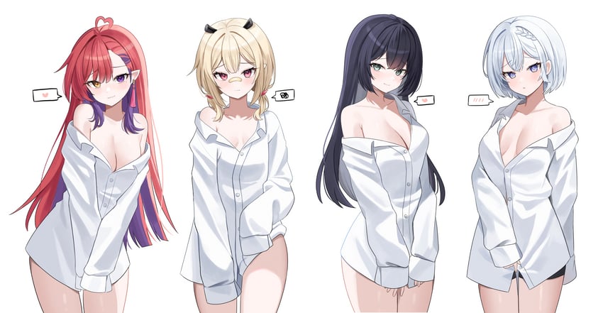 kurenai natsuki, terri nunna, van, and eblis choki (stardays) drawn by nannung