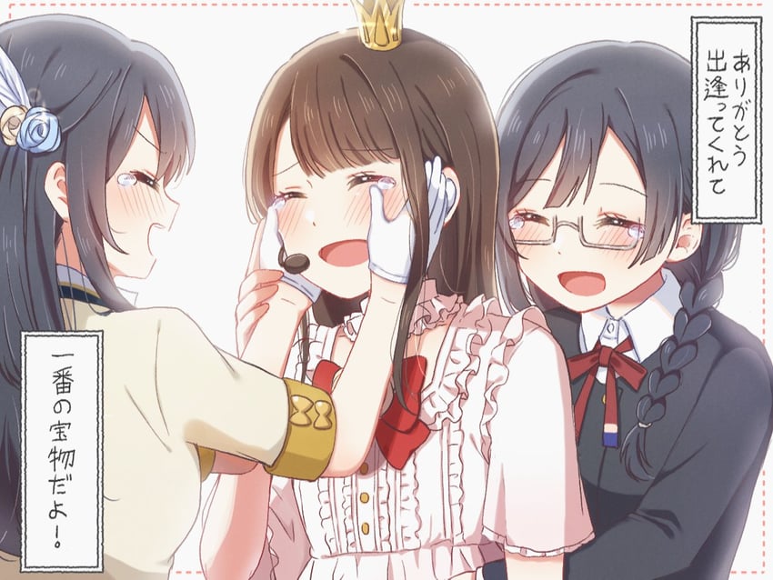 yuki setsuna, nakagawa nana, and kusunoki tomori (love live! and 1 more) drawn by yoon_(yoon_lovelive)