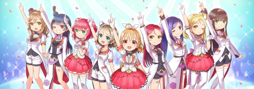watanabe you, tsushima yoshiko, sakurauchi riko, takami chika, matsuura kanan, and 4 more (love live! and 1 more) drawn by morimaiko