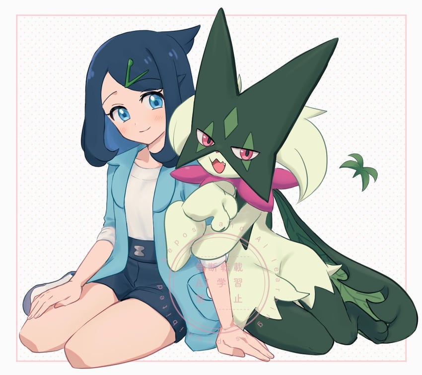 liko and meowscarada (pokemon and 1 more) drawn by nm222