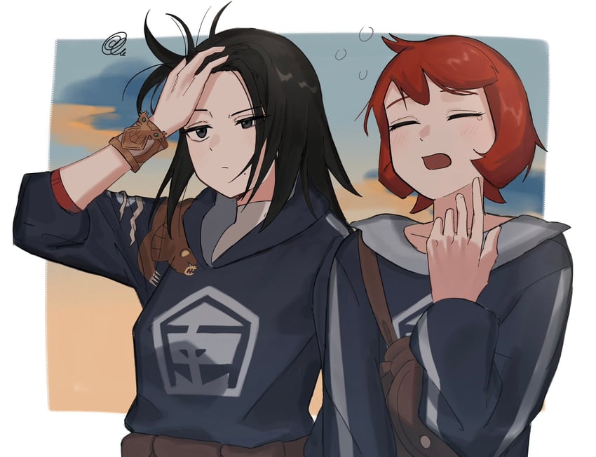 arezu and mai (pokemon and 1 more) drawn by umebosi_nigame