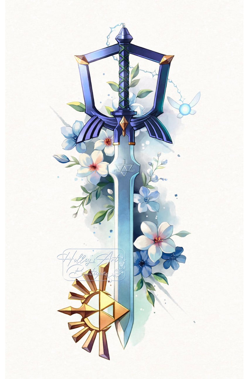 navi (the legend of zelda and 1 more) drawn by hollypolllyy