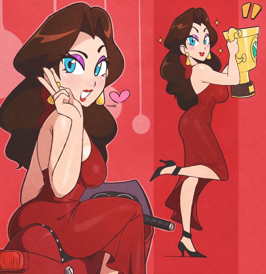 pauline (mario and 2 more) drawn by jeff_miga
