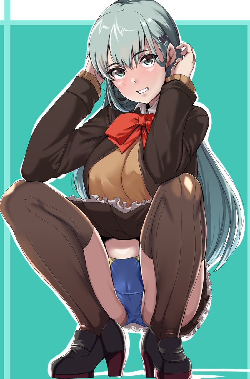suzuya and suzuya kai ni (kantai collection) drawn by tirasi_(so)