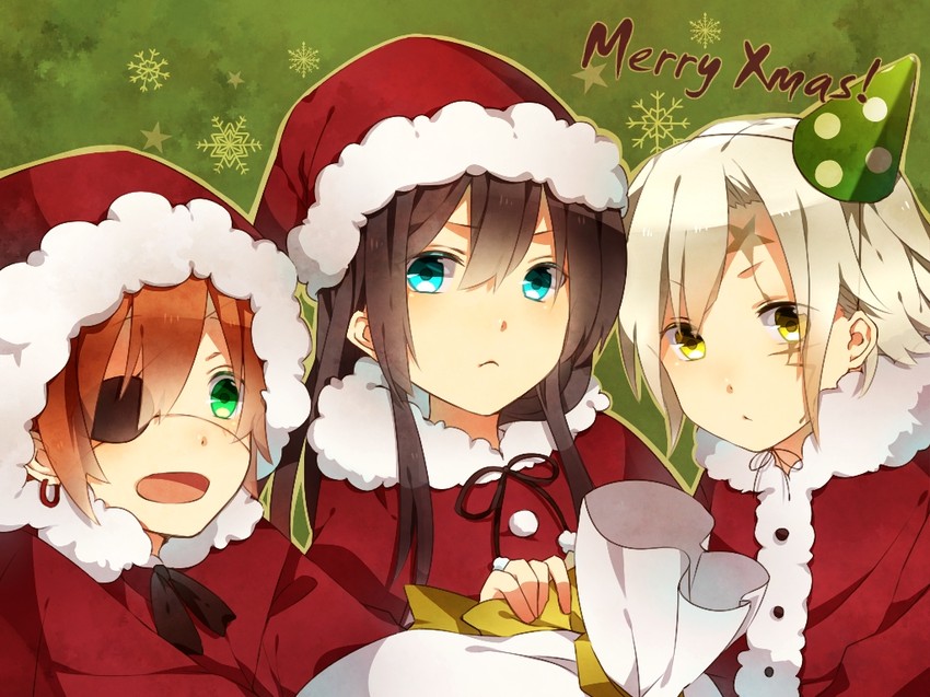 allen walker, kanda yuu, and lavi (d.gray-man) drawn by maki_(lovyu)