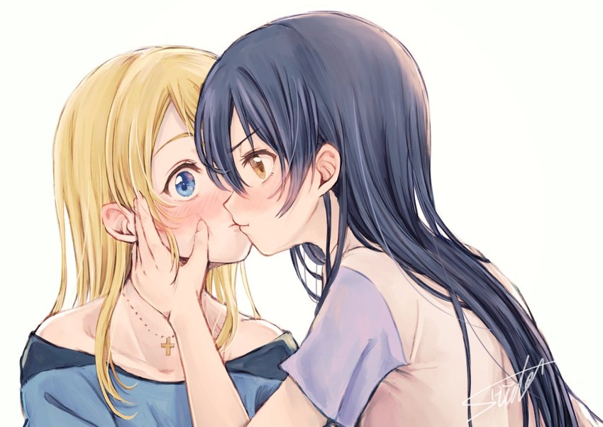sonoda umi and ayase eli (love live! and 1 more) drawn by suito