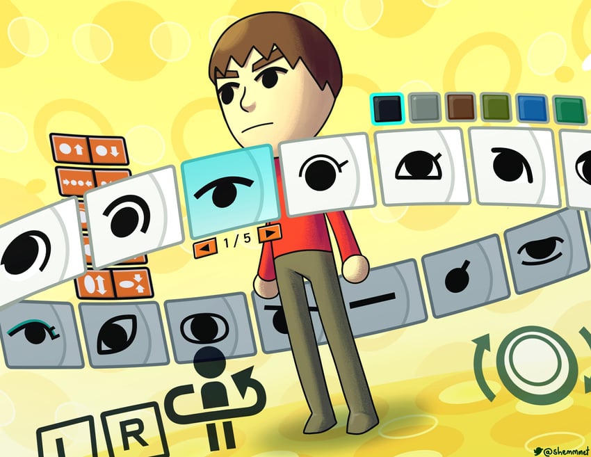 mii and guest c (nintendo and 1 more) drawn by shemmmet