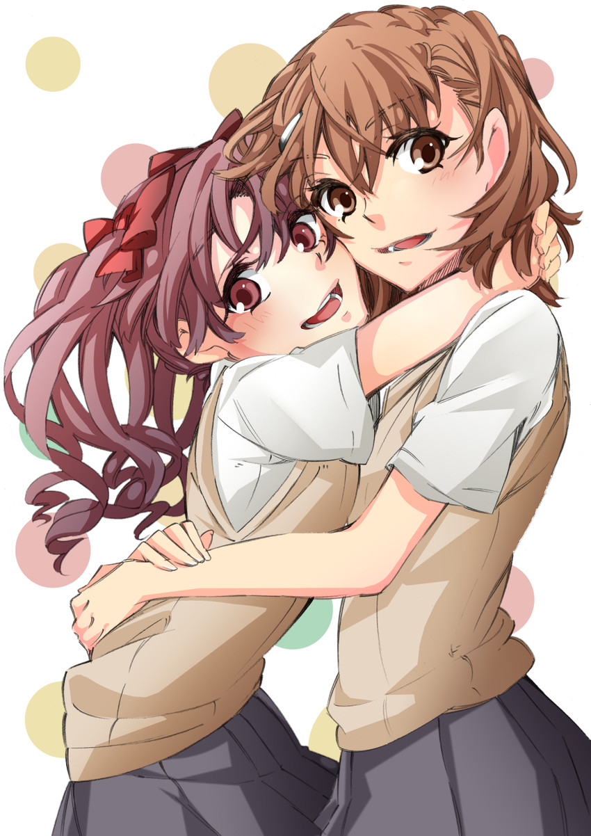 misaka mikoto and shirai kuroko (toaru majutsu no index and 1 more) drawn by higashizukihi_sei
