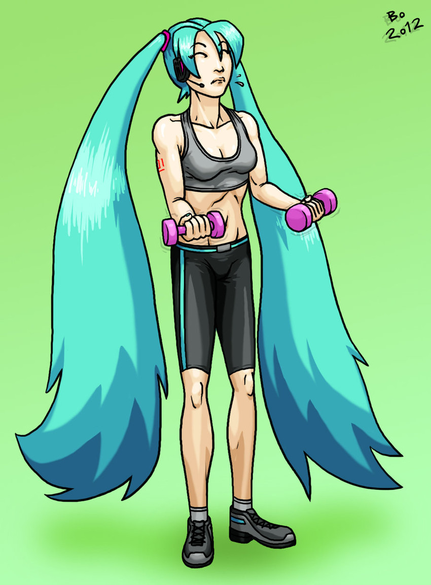 hatsune miku (vocaloid) drawn by swemu