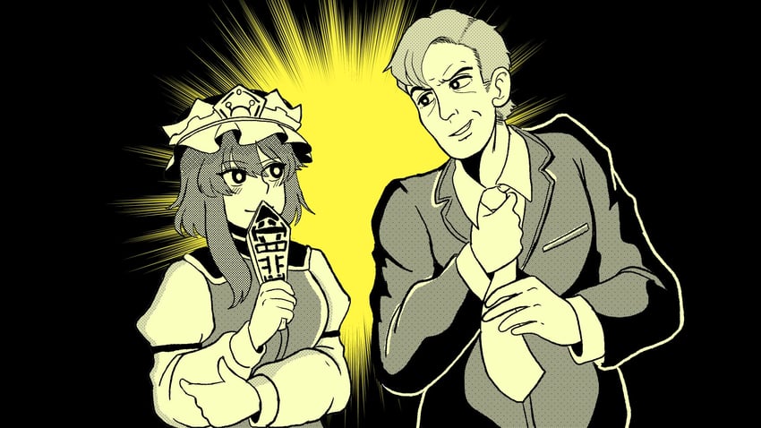 shiki eiki and saul goodman (touhou and 2 more) drawn by hikibee