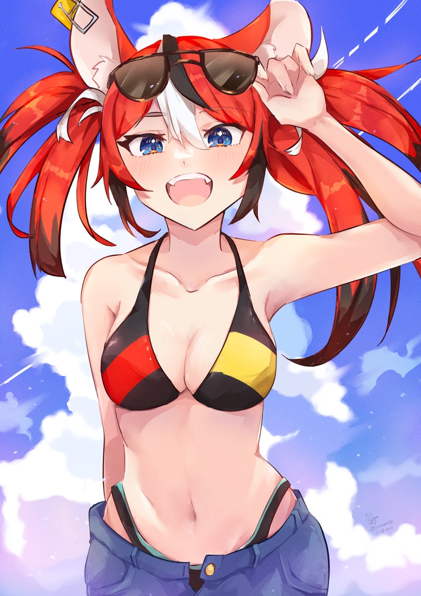 hakos baelz (hololive and 1 more) drawn by hirasawa_izumi