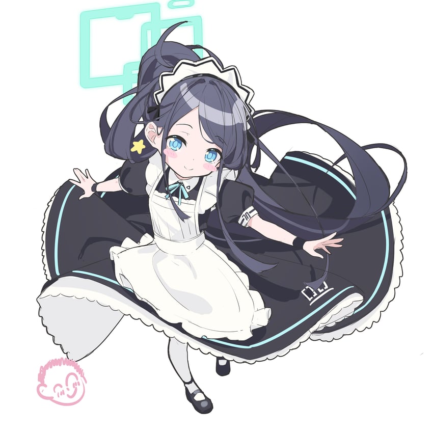 sensei, doodle sensei, and aris (blue archive) drawn by aiee