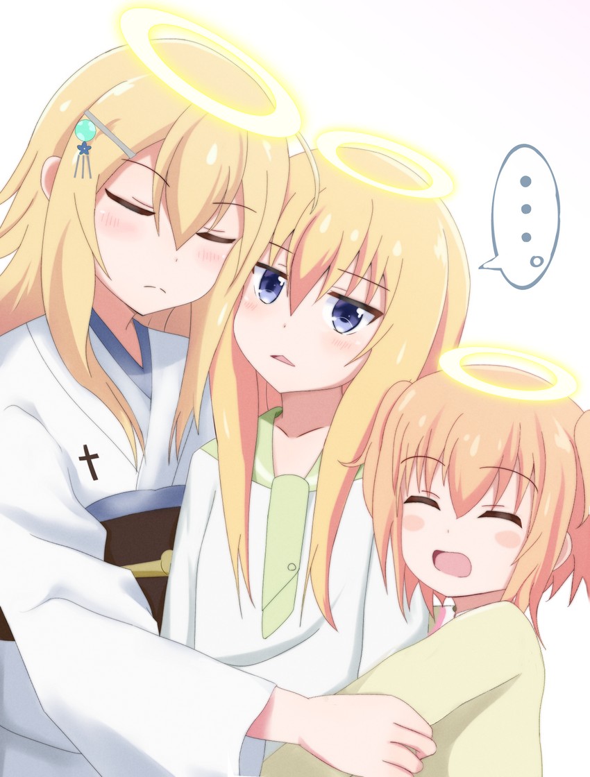 gabriel tenma white, haniel tenma white, and zelel tenma white (gabriel dropout) drawn by haigo_(high_go)