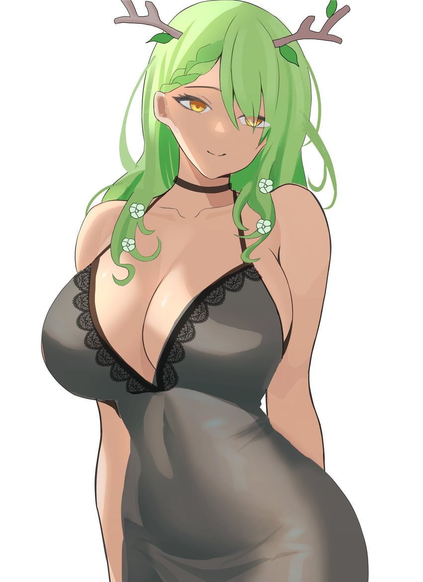 ceres fauna (hololive and 1 more) drawn by 6xjuicer