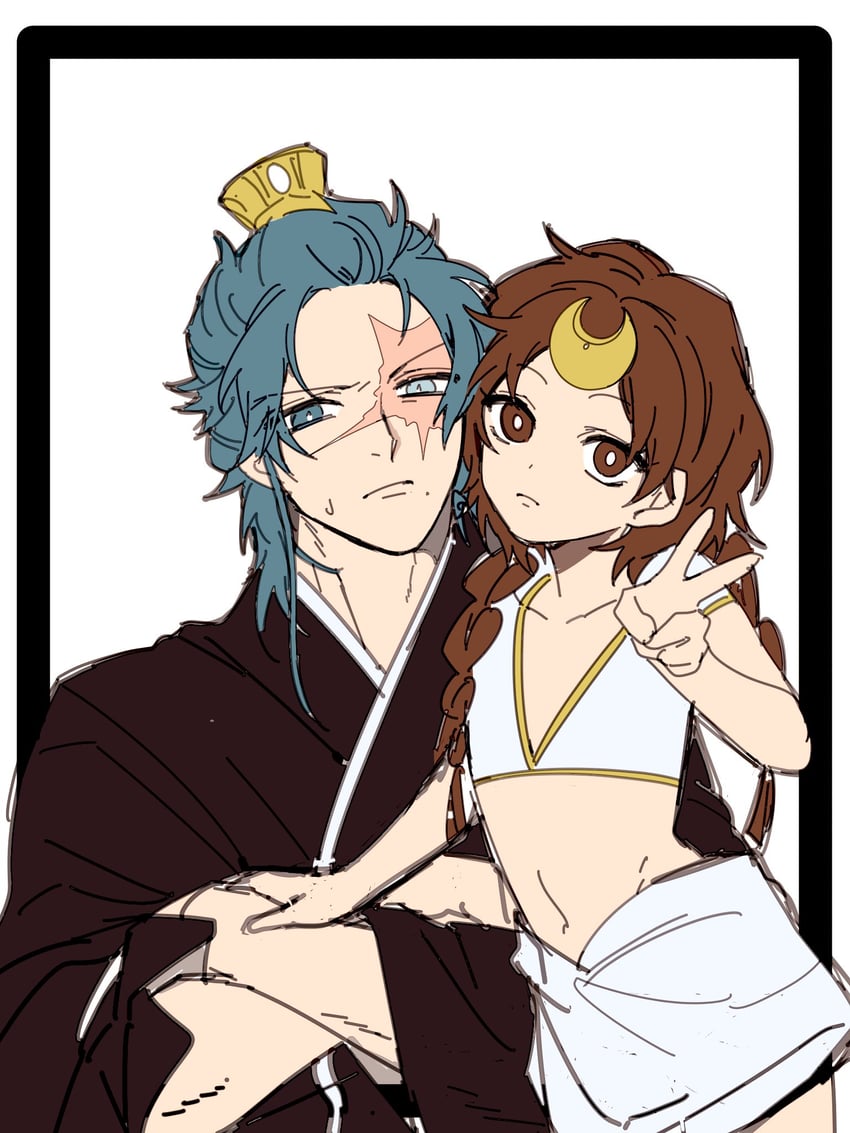 ren hakuryuu and arba (magi the labyrinth of magic) drawn by yosioppo