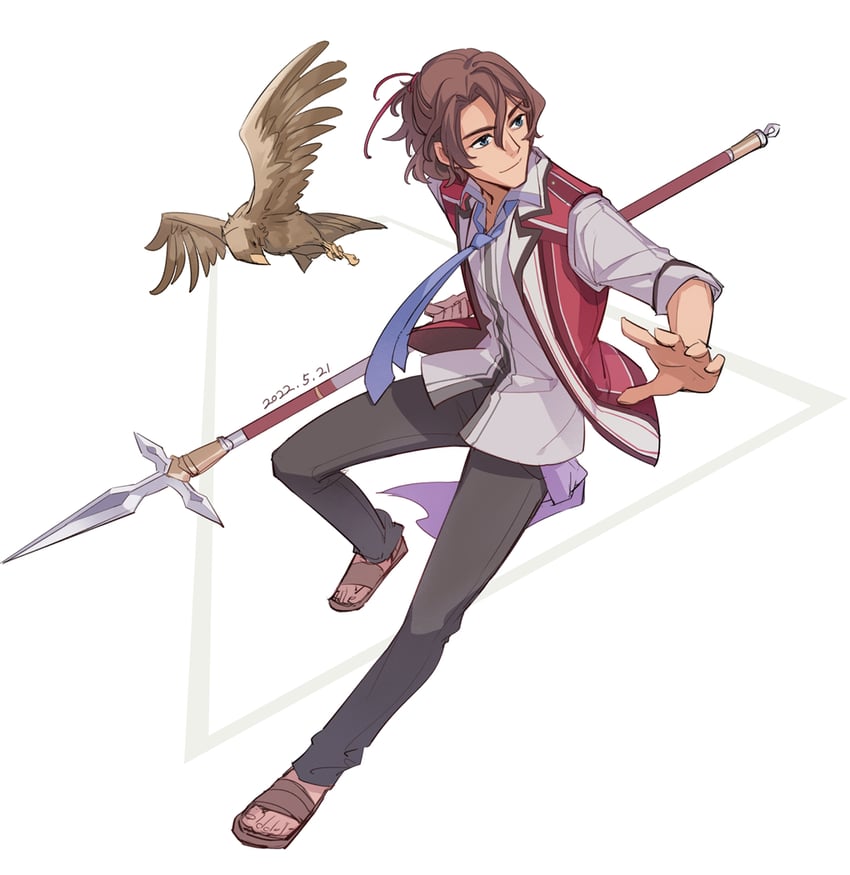 gaius worzel (eiyuu densetsu and 1 more) drawn by feng_you
