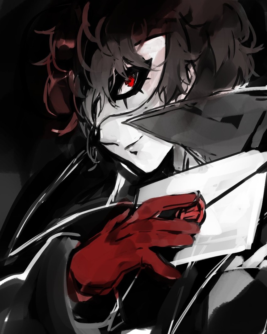 amamiya ren and joker (persona and 2 more) drawn by lor_(roasyerizyonirapi)
