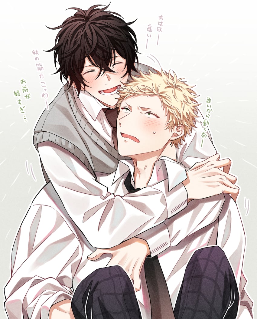 murata ugetsu and kaji akihiko (given) drawn by pinoli_(pinoli66)