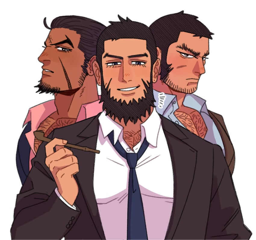 tanigaki genjirou, kiroranke, and rikimatsu ariko (golden kamuy) drawn by foazycozy