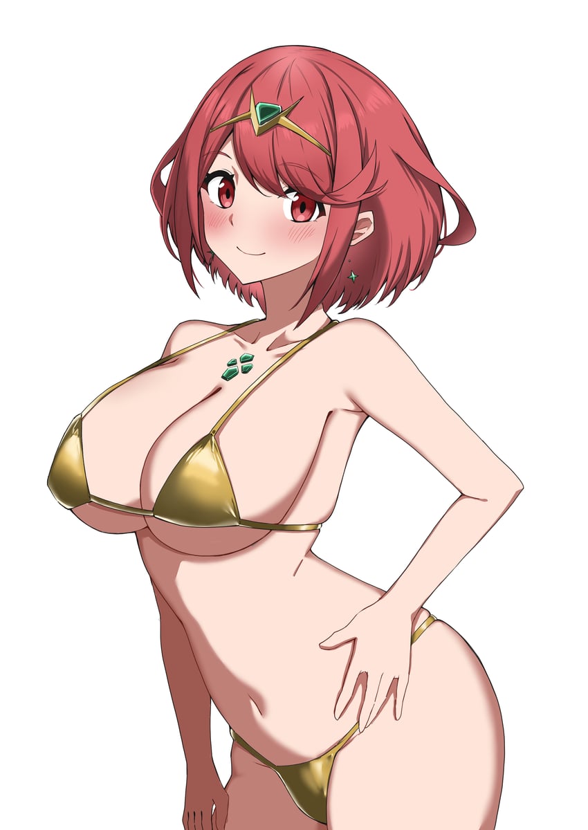 pyra (xenoblade chronicles and 1 more) drawn by aotsuba