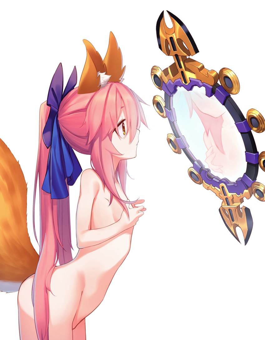 tamamo and tamamo no mae (fate and 2 more) drawn by ninsaki_(9saki)