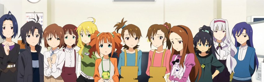 hoshii miki, kisaragi chihaya, amami haruka, kikuchi makoto, shijou takane, and 7 more (idolmaster)
