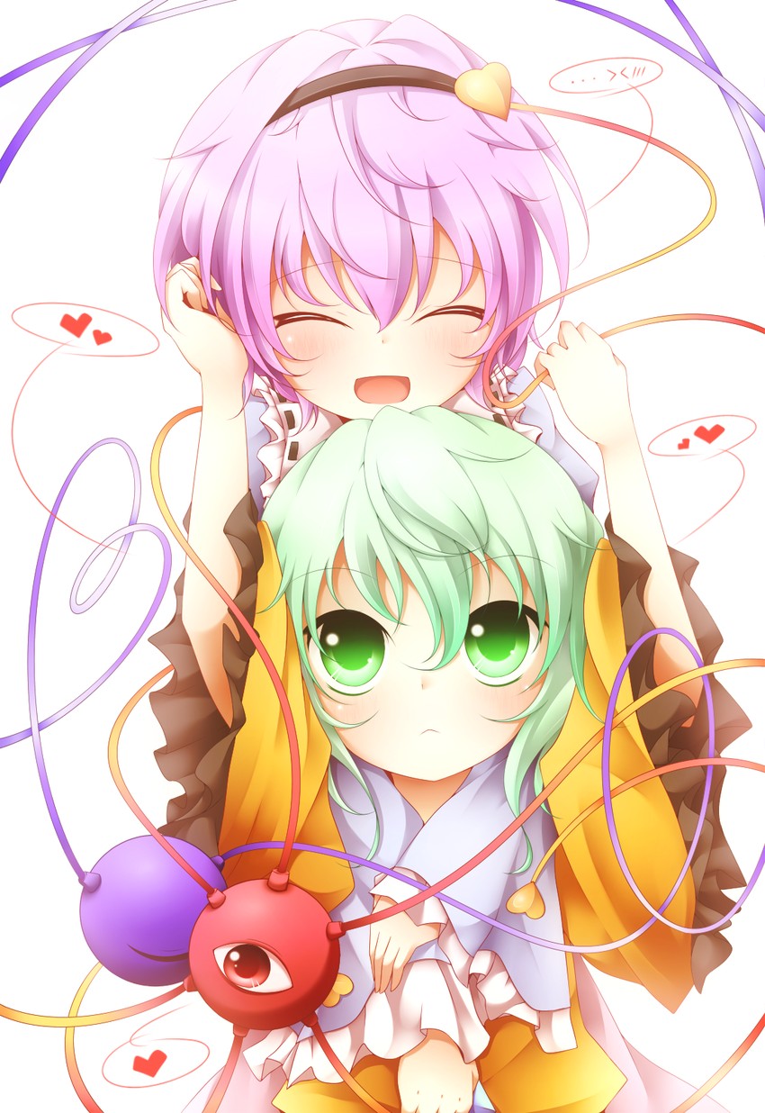 komeiji koishi and komeiji satori (touhou) drawn by kuroyume_(dark495)